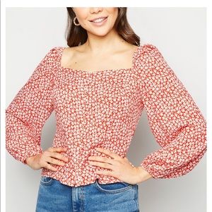 Asos New Look ditsy floral top